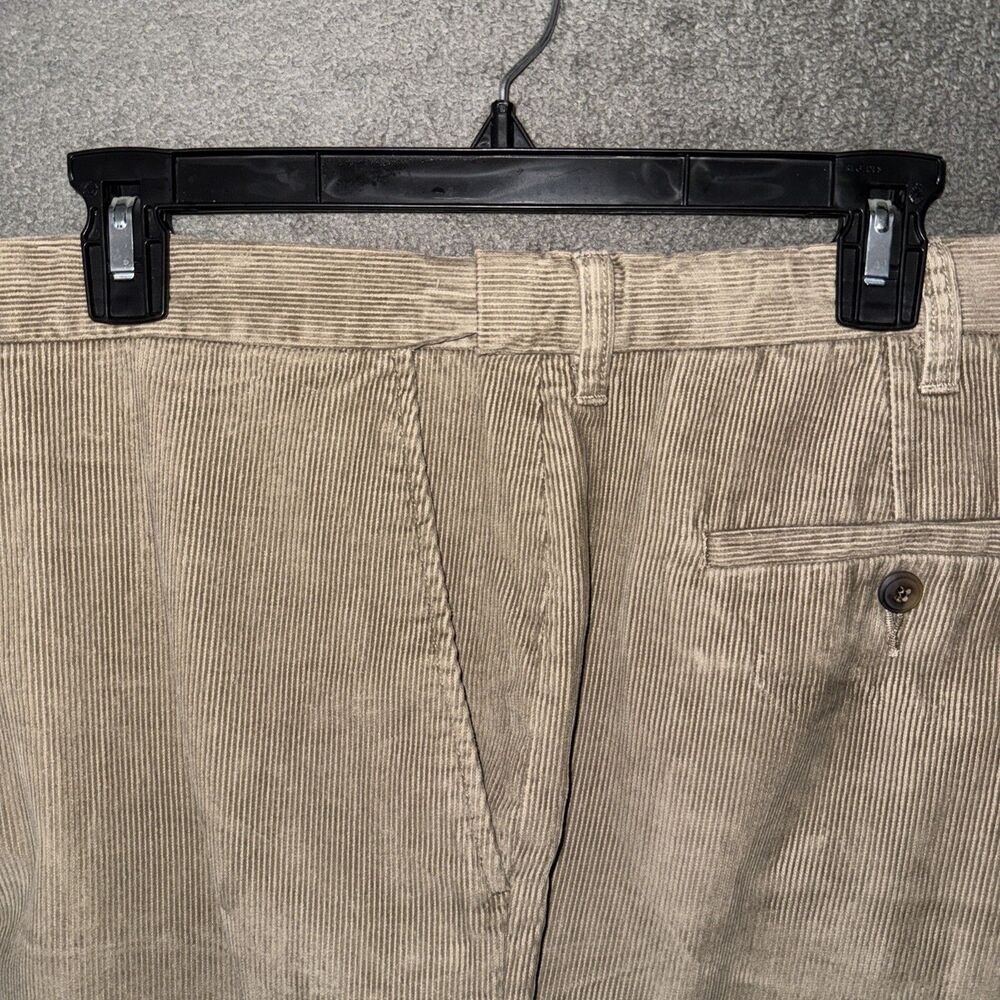 Haggar Corduroy Pants Mens 40x31 (Tag 42) Tan Expandable Waist WPL 386 - Picture 8 of 12